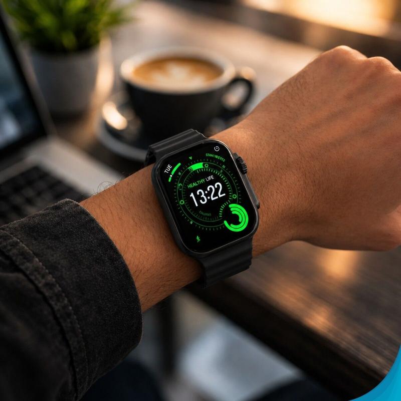 Smartwatch Ultra 5X Preto Relógio Inteligente GPS IA Tela HD